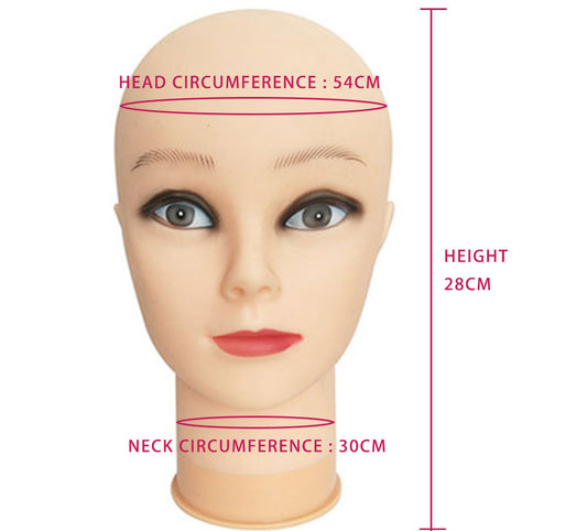 Hot sale female mannequin head makeup practice beauty head wig hat display
