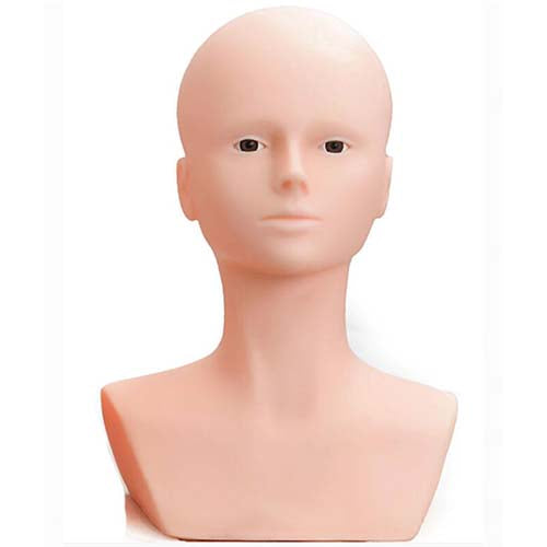 Bald mannequin head with shoulders display mannequin head model