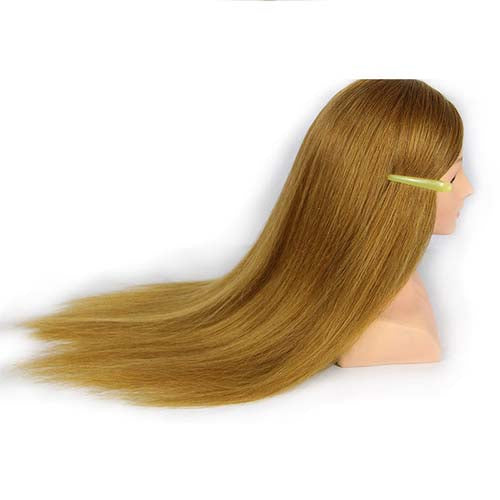 26 Inch 90% Real Hair Training Model Hair Style Practice Dummy Head