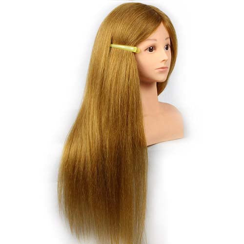 26 Inch 90% Real Hair Training Model Hair Style Practice Dummy Head