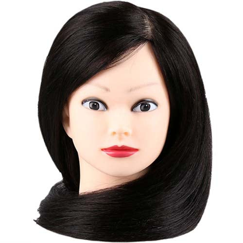 26-28 inch mannequin head long hair styling training head human head model