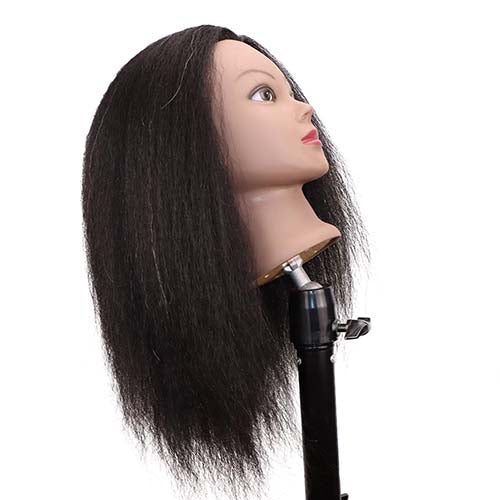 African mannequin head practice hairdressing training head dummy head