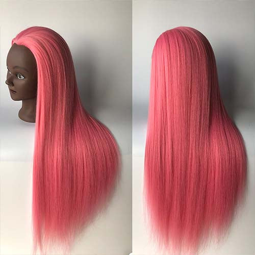 Hairdresser 70cm hair synthetic mannequin head styling training head