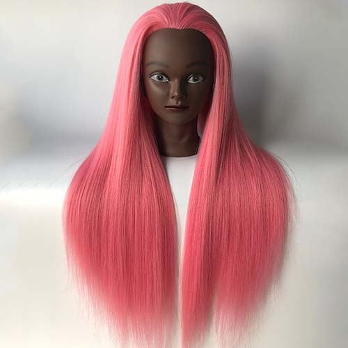 Hairdresser 70cm hair synthetic mannequin head styling training head