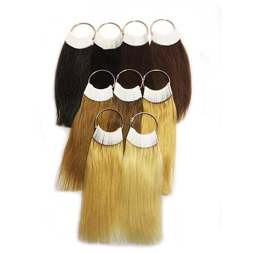 30pcs hair dye ring set human hair color card swatches hairdresser