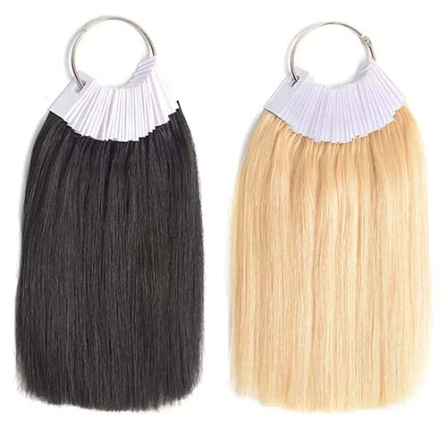 30pcs hair dye ring set human hair color card swatches hairdresser