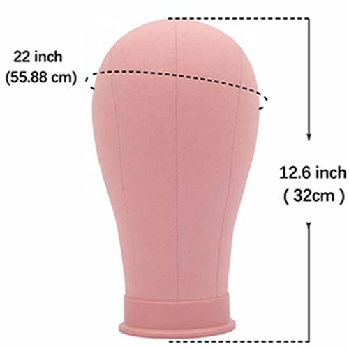 Canvas block head mannequin head with stand color cloth head model