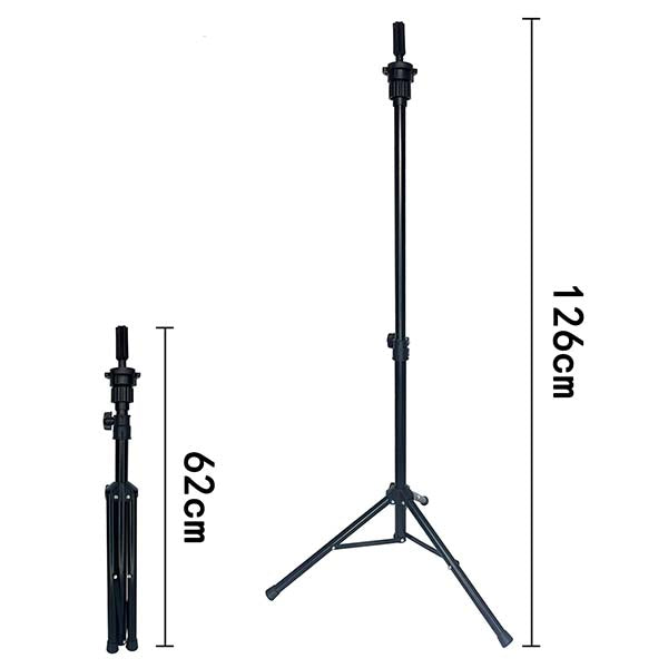 125cm Adjustable Stand Mannequin Head Hairdressing Training Head Stand