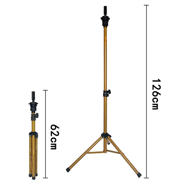 125cm Adjustable Stand Mannequin Head Hairdressing Training Head Stand