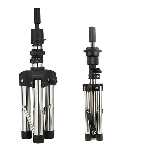 70cm adjustable mannequin head tripod training head model stand