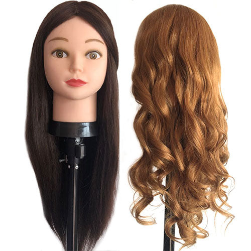 Model head 50cm hair mixed teaching head hairdressing head model