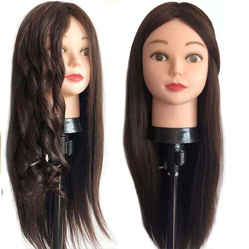 Model head 50cm hair mixed teaching head hairdressing head model