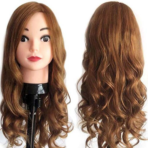 Model head 50cm hair mixed teaching head hairdressing head model