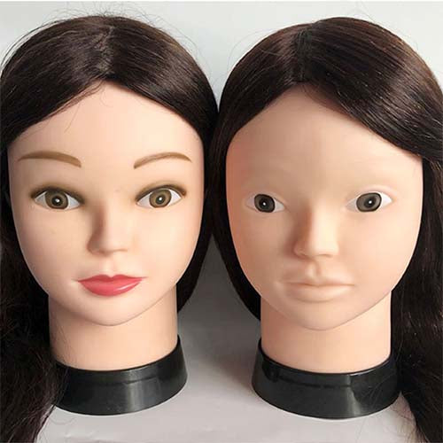 Model head 50cm hair mixed teaching head hairdressing head model