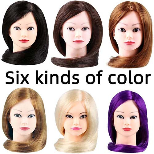 26-28 inch mannequin head long hair styling training head human head model