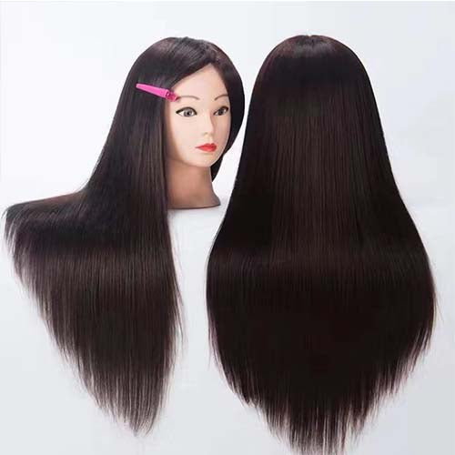 26-28 inch mannequin head long hair styling training head human head model
