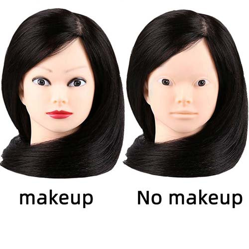26-28 inch mannequin head long hair styling training head human head model