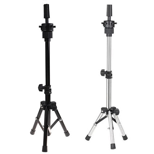 58cm adjustable mannequin head tripod training head model stand