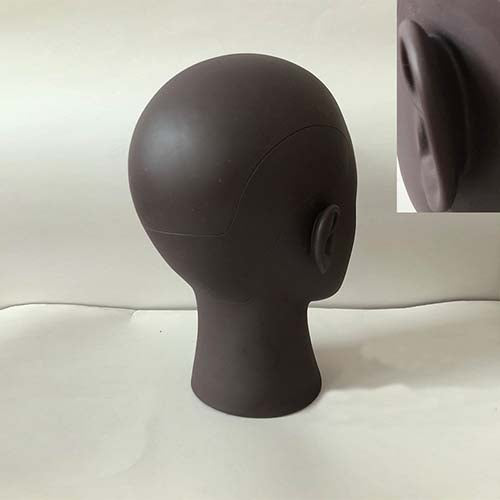 Women's bald mannequin head practice african training mannequin head