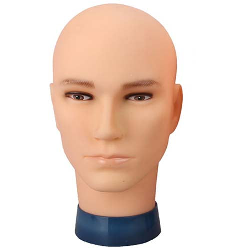 Male Bald Wig Mannequin Head Dummy Head Model Hair Salon Decoration