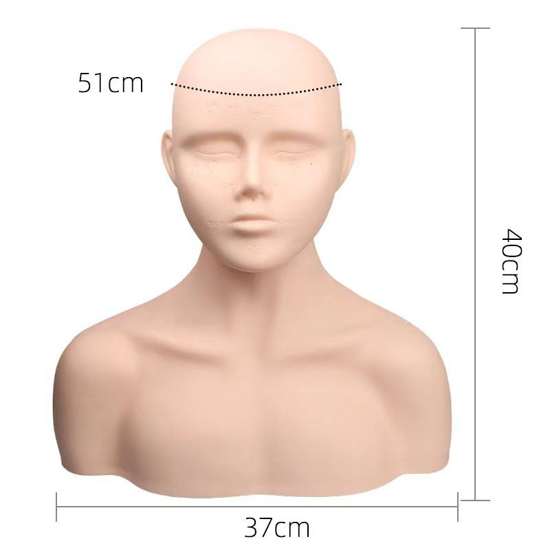 Beauty model headband shoulder dummy head mold massage acupoint head mold