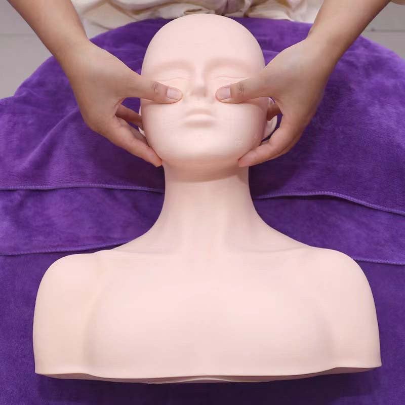 Beauty model headband shoulder dummy head mold massage acupoint head mold
